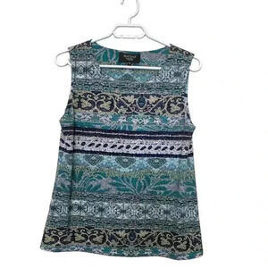 Red Coral Sleeveless Tunic,  Stretch, Attractive Print, Lightweight, Airy